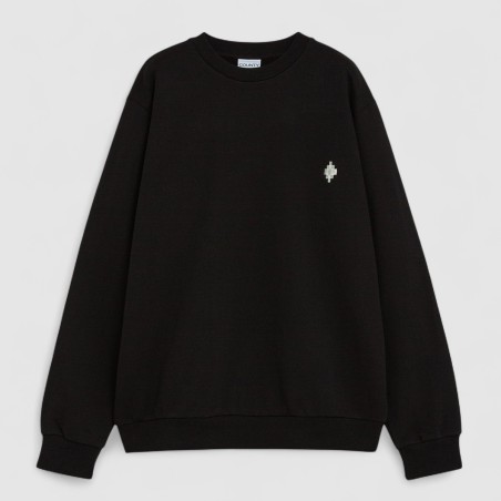 COUNTY OF MILAN - Sweatshirt mit Rundhalsausschnitt und Logo aus gewaschenem Effekt