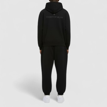 COUNTY OF MILAN - Washed Effect Trousers With Logo 2