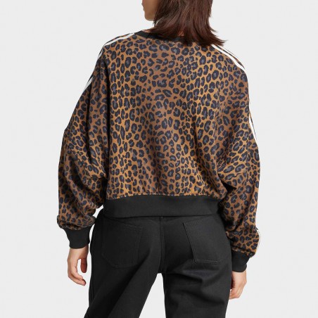 ADIDAS ORIGINALS - Sudadera con cuello redondo de leopardo