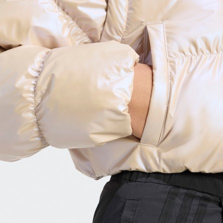 ADIDAS ORIGINALS - Essentials Glänzende 2-in-1-Pufferjacke