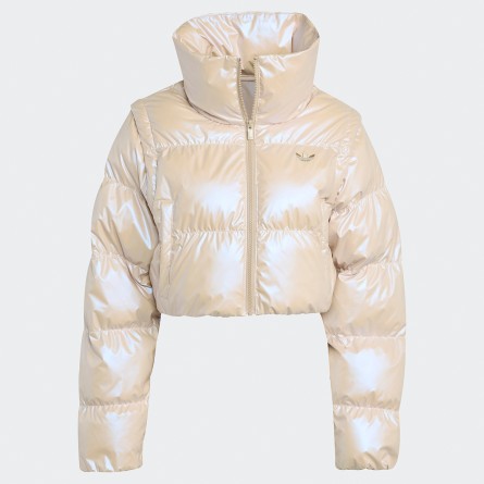ADIDAS ORIGINALS - Essentials Glänzende 2-in-1-Pufferjacke