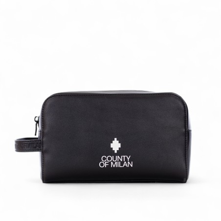 COUNTY OF MILAN - Trousse de beauté en faux cuir avec logo imprimé