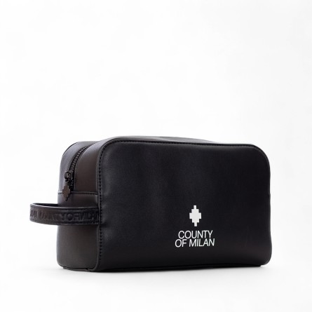 COUNTY OF MILAN - Trousse de beauté en faux cuir avec logo imprimé