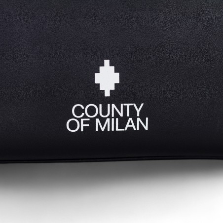 COUNTY OF MILAN - Neceser de piel sintética con logotipo impreso