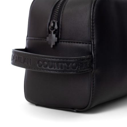 COUNTY OF MILAN - Trousse de beauté en faux cuir avec logo imprimé