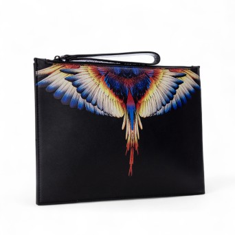 COUNTY OF MILAN - Bolso de mano de piel sintética con estampado Wings 2