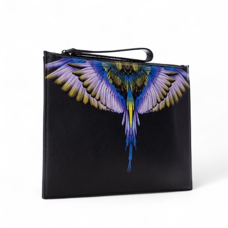 COUNTY OF MILAN - Pochette in ecopelle con stampa Wings