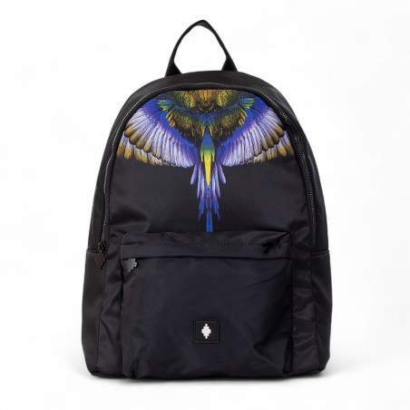 COUNTY OF MILAN - Fabric backpack with Wings print