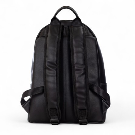 COUNTY OF MILAN - Faux leather backpack with Wings print