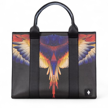 COUNTY OF MILAN - Handtasche aus Kunstleder mit Wings-Aufdruck