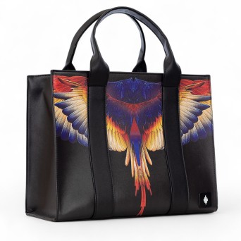 COUNTY OF MILAN - Handtasche aus Kunstleder mit Wings-Aufdruck 2