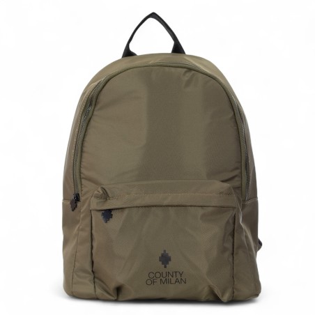 COUNTY OF MILAN - Mochila de tela con logotipo impreso