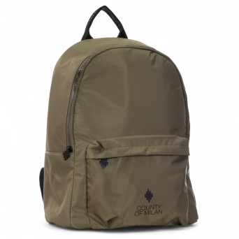COUNTY OF MILAN - Fabric backpack with printed logo 2
