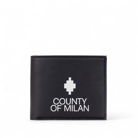 COUNTY OF MILAN - Faux leather wallet with printed logo