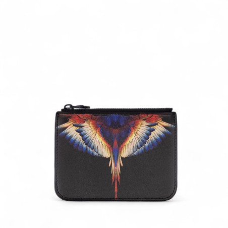 COUNTY OF MILAN - Mini clutch bag with Wings print