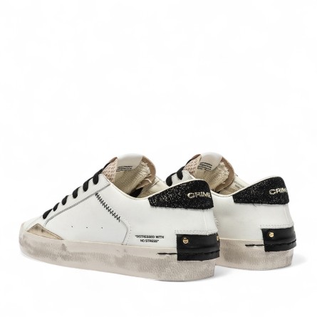 CRIME LONDON - Baskets en cuir vieilli