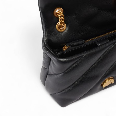 PINKO - Mini Love Bag Bolso de hombro Puff Maxi Quilt