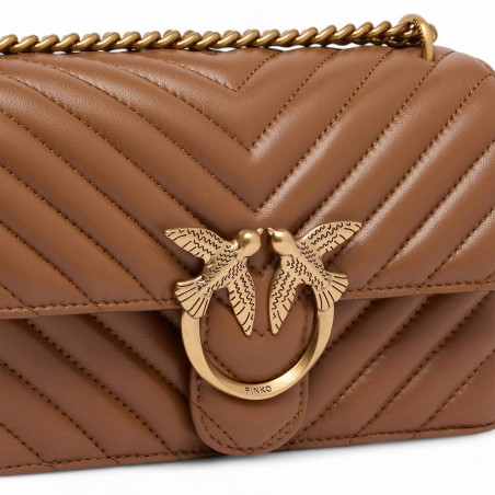 PINKO - Borsa a spalla Mini Love Bag One Chevron