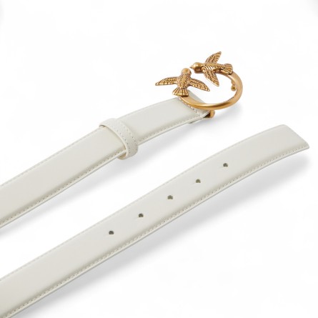 PINKO - Cintura Love Birds in pelle