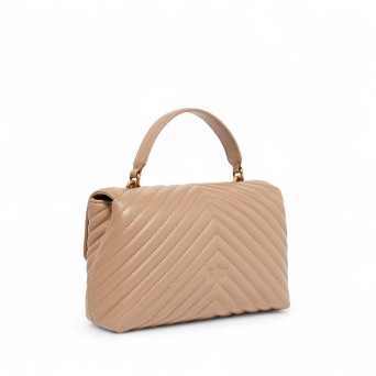 PINKO - Medium Love Bag Puff handbag in chevron nappa leather 2
