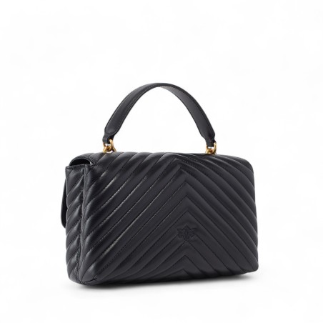 PINKO - Medium Love Bag Puff handbag in chevron nappa leather