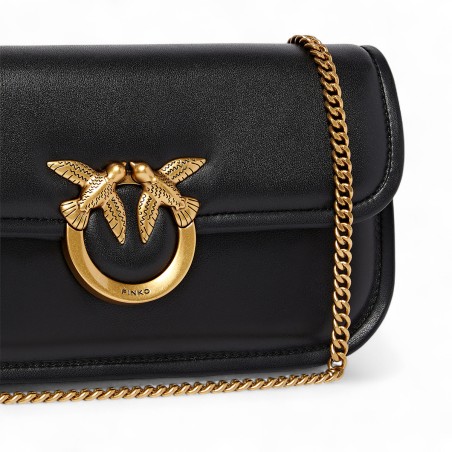 PINKO - Love Bag Box kleine Umhängetasche aus Nappaleder