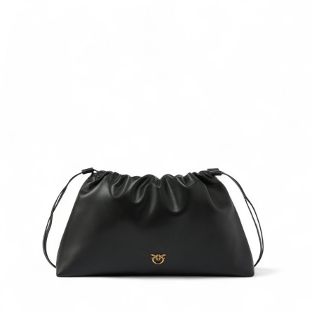 PINKO - Maxi Clutch with Soft Calf Shoulder Strap