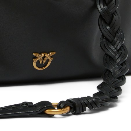 PINKO - Pochette Maxi Clutch con Tracolla in Vitello Morbido