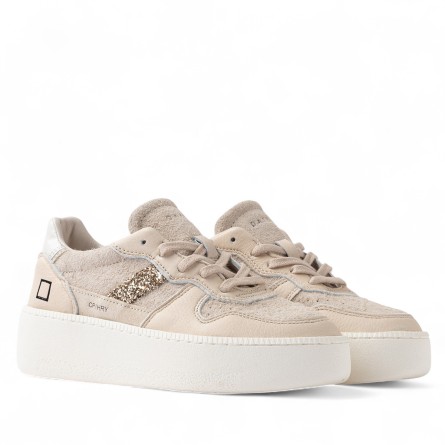 D.A.T.E - Zapatillas peludas con plataforma