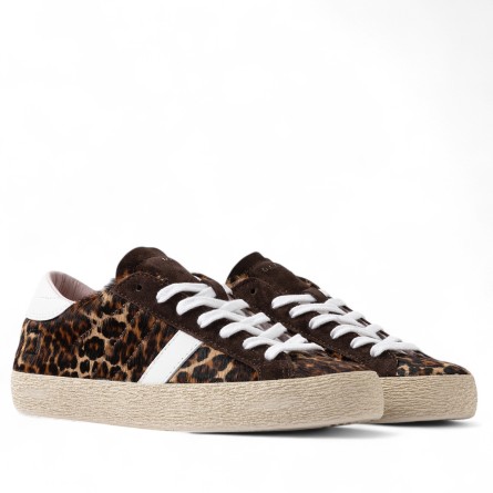 D.A.T.E - Hill Low Leopard Turnschuhe