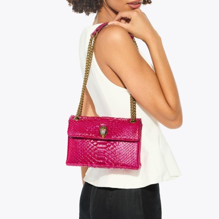 KURT GEIGER - Sac à bandoulière moyen en cuir Kensington imprimé serpent