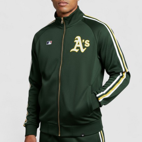 '47 BRAND - Felpa full zip Jetway Oakland Athletics