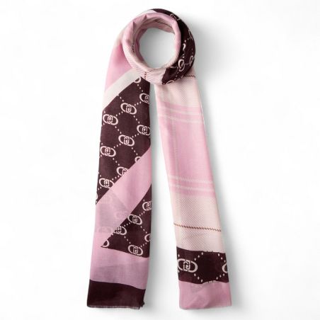 LIU JO - Estola con estampado de cuadros y logotipo