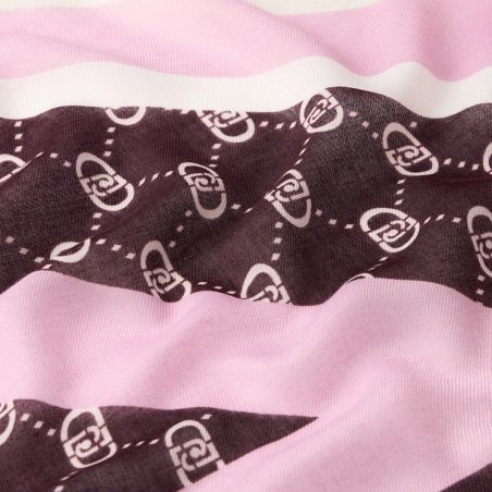 LIU JO - Estola con estampado de cuadros y logotipo