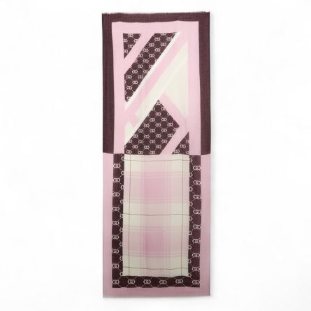 LIU JO - Stole with check print and logo