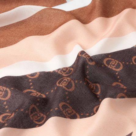 LIU JO - Stole with check print and logo