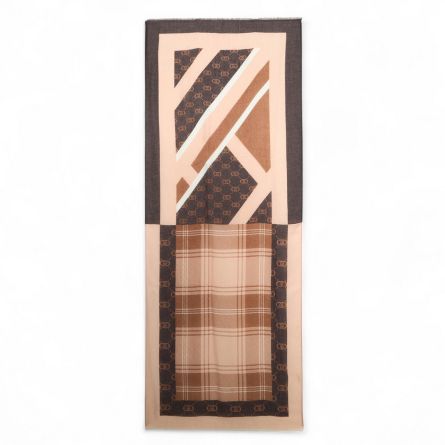 LIU JO - Stole with check print and logo