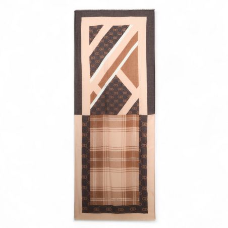 LIU JO - Stole with check print and logo