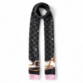 LIU JO - Stole with graphic pattern print and logo