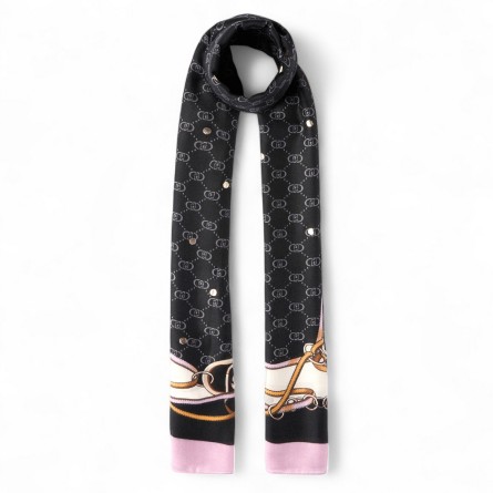 LIU JO - Stole with graphic pattern print and logo