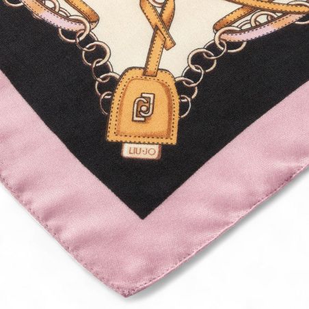 LIU JO - Stole with graphic pattern print and logo