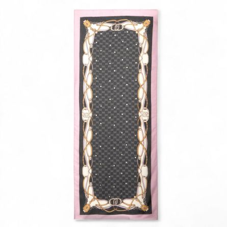 LIU JO - Stole with graphic pattern print and logo
