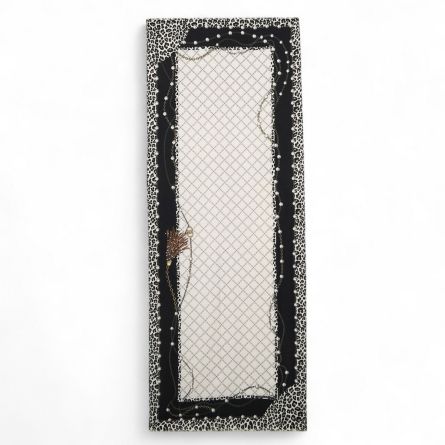 LIU JO - Stole with animal print and logo