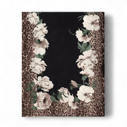 LIU JO - Étole à imprimé floral animalier et bords effilochés LIU JO - Étole à imprimé floral animalier et bords effilochés