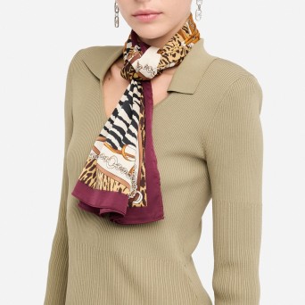 LIU JO - Foulard con motivo patchwork animalier 2