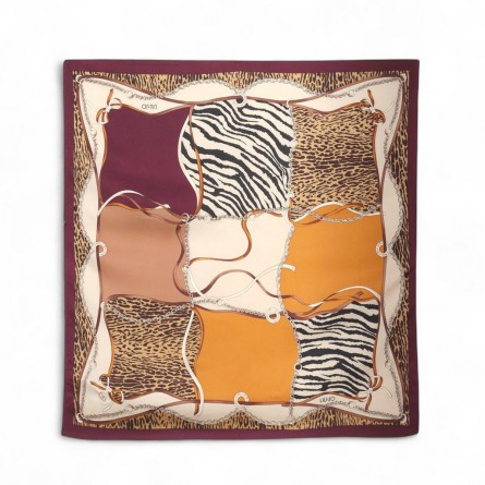 LIU JO - Écharpe avec motif patchwork animalier LIU JO - Écharpe avec motif patchwork animalier