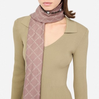 LIU JO - Stole with animal print and logo 2