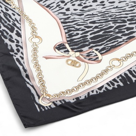 LIU JO - Bufanda con motivo patchwork animal LIU JO - Bufanda con motivo patchwork animal