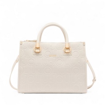 LIU JO - Borsa a mano con logo in rilievo