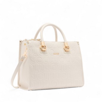 LIU JO - Borsa a mano con logo in rilievo 2
